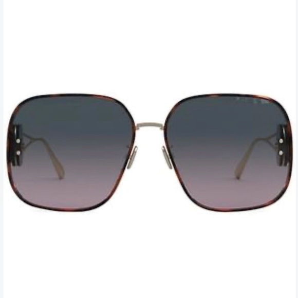 🕶️ Christian Dior Diorbobby Square Metal-Acetate Sunglasses - Picture 4 of 9